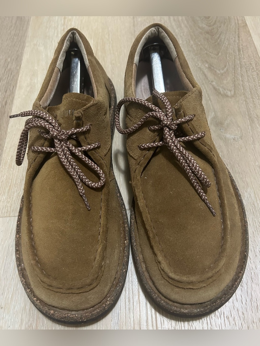 Birkenstock Men's Suede Casual Lace-Up Shoes in Brown